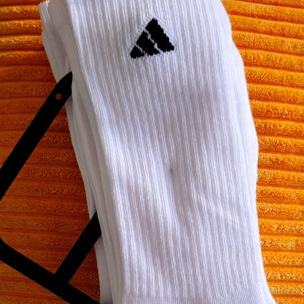 Adidas crew socks , 3 pairs , white